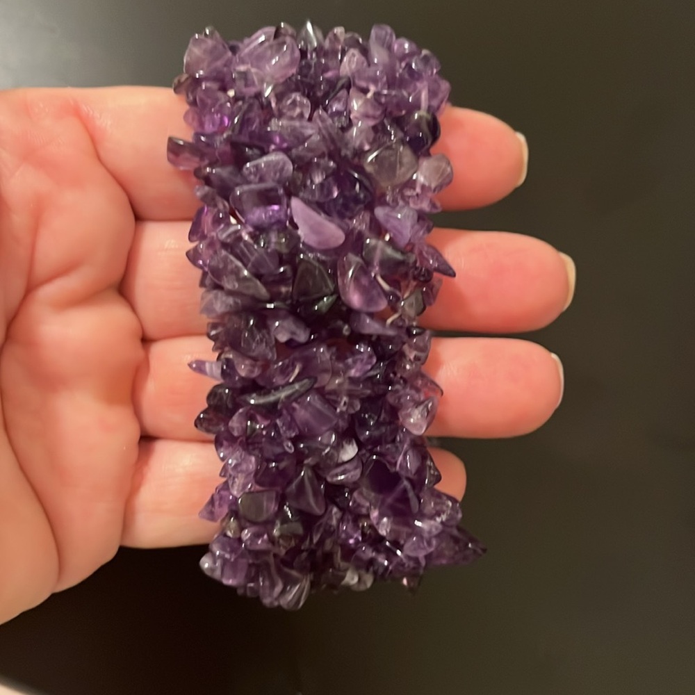 Amethyst beaded bracelet New